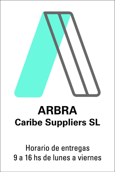 Placa de empresa de metacrilato ARBRA - 20x30 cm