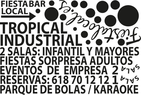 Letras recortadas de PVC blanco Smc.sc - Zaragoza 300x200 cm