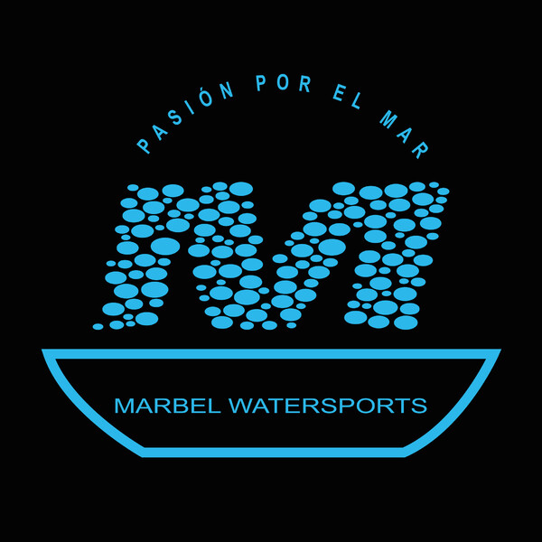 Vinilo para Escaparate impresión digital pegado exterior Marbel watersports, s.l. - 55x55 cm
