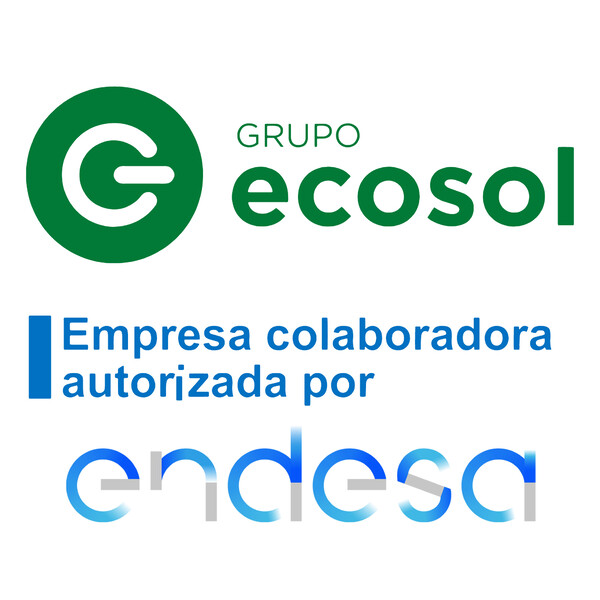 Banderola luminosa dos caras Grupo Ecosol - 50x50 cm