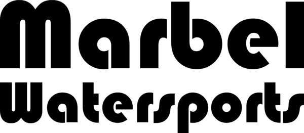 Letras corpóreas de PVC blanco luz indirecta Marbel watersports, s.l. - 150x65 cm